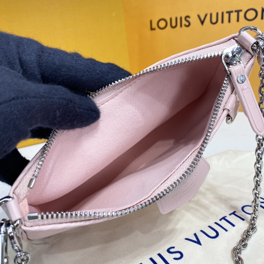 Louis Vuitton EASY POUCH ON STRAP Handbag Epi Leather M80483 Pink